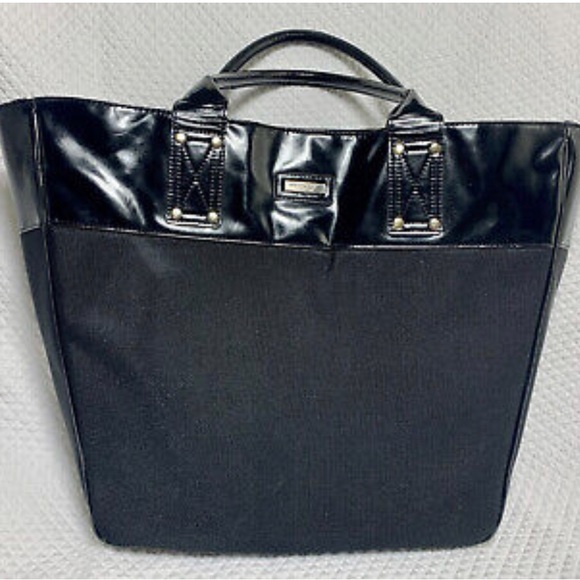 ✨👛 VERSACE PARFUMS BLACK TOTE SHOULDER BAG👛✨ - Picture 3 of 11